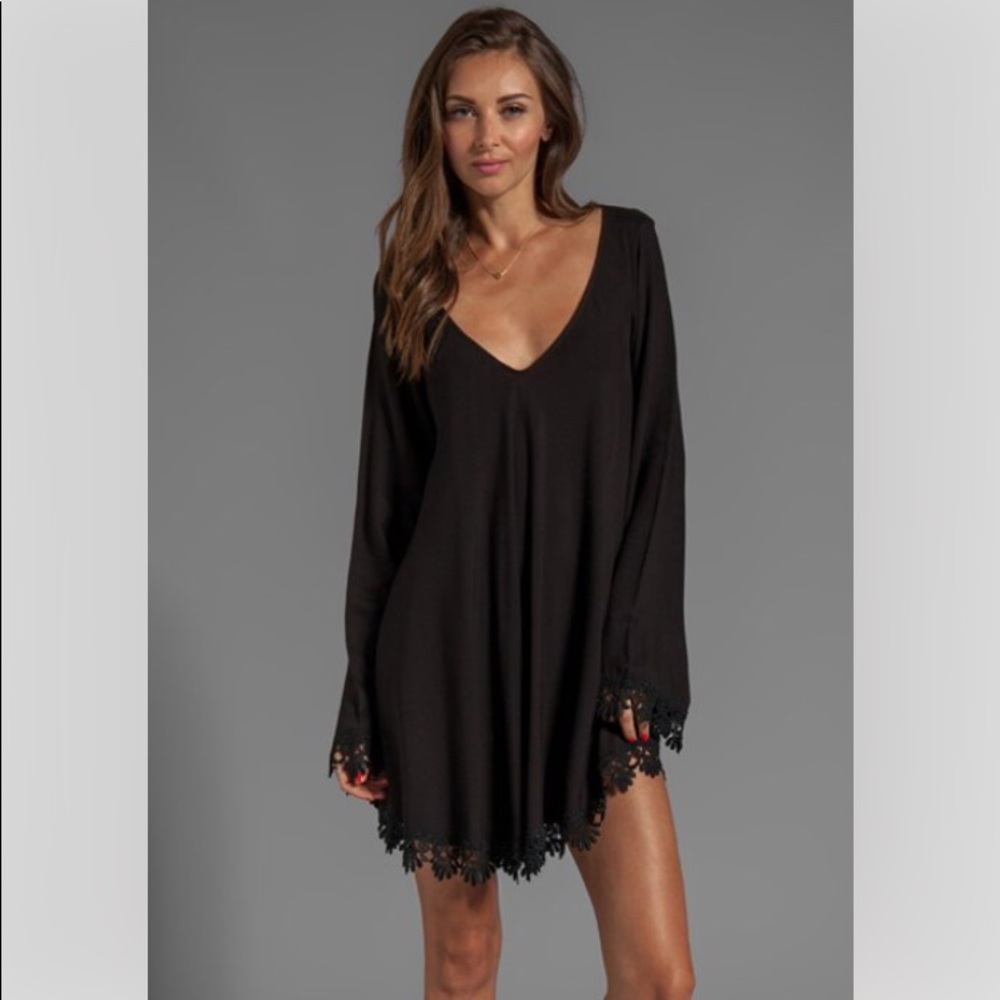 For Love and Lemons Angelic Long Sleeve Dress